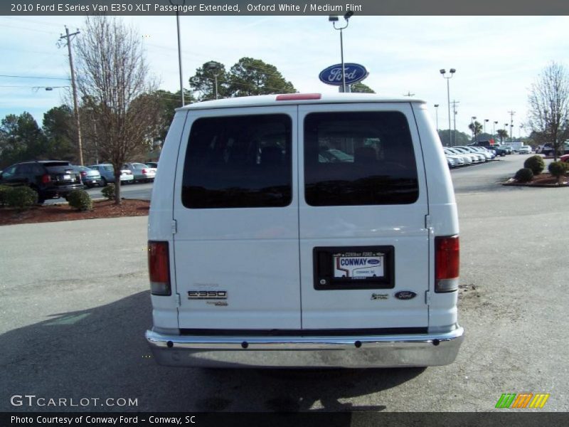 Oxford White / Medium Flint 2010 Ford E Series Van E350 XLT Passenger Extended