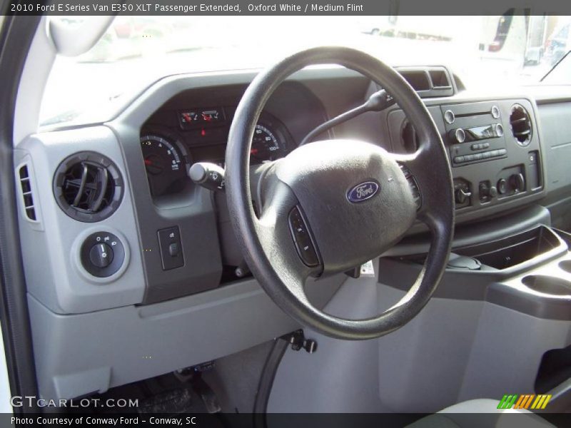 Dashboard of 2010 E Series Van E350 XLT Passenger Extended