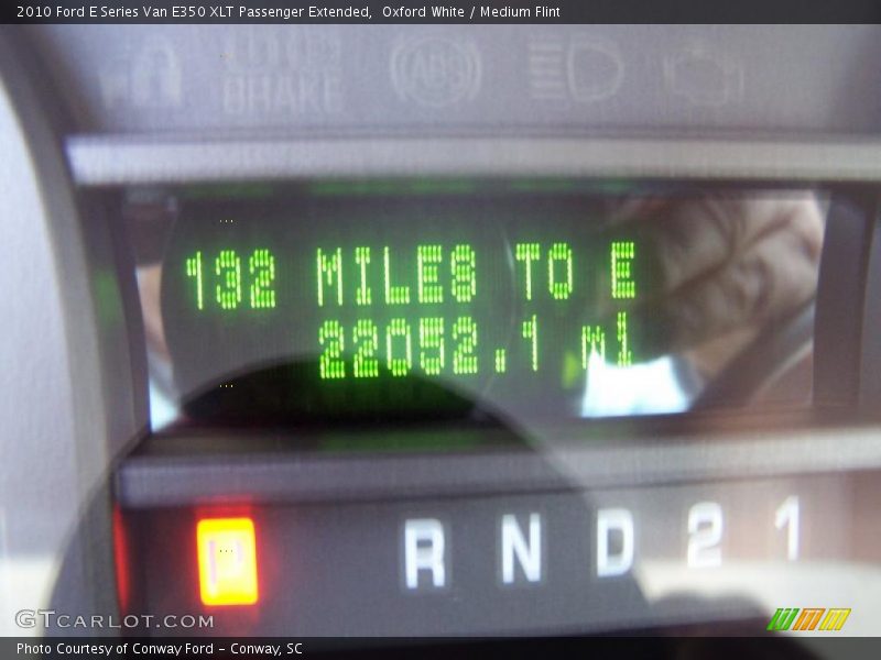 Oxford White / Medium Flint 2010 Ford E Series Van E350 XLT Passenger Extended