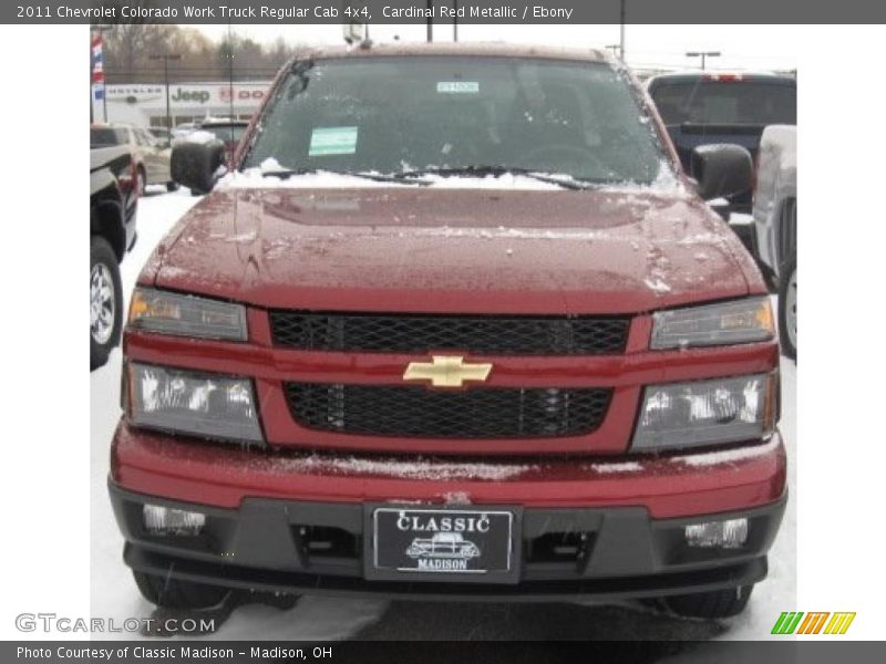 Cardinal Red Metallic / Ebony 2011 Chevrolet Colorado Work Truck Regular Cab 4x4