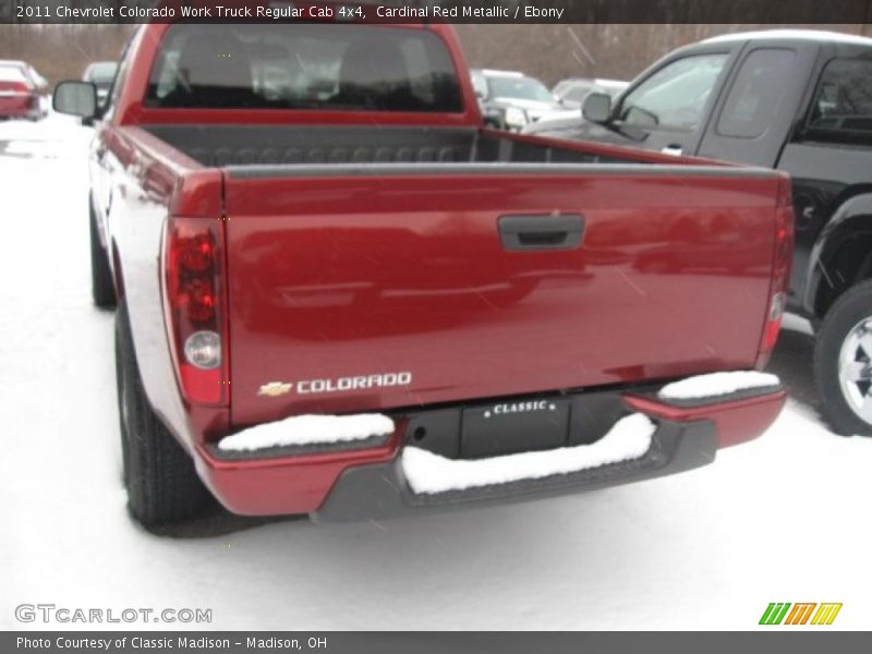 Cardinal Red Metallic / Ebony 2011 Chevrolet Colorado Work Truck Regular Cab 4x4