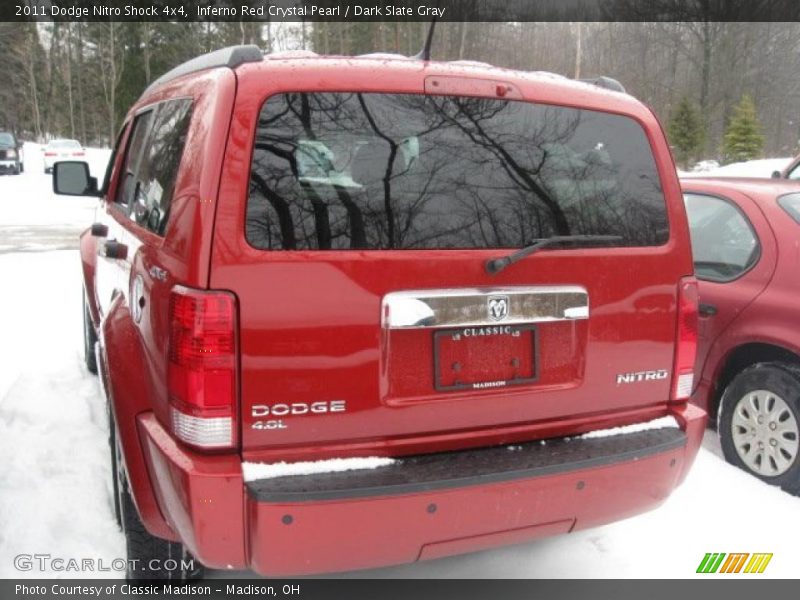 Inferno Red Crystal Pearl / Dark Slate Gray 2011 Dodge Nitro Shock 4x4