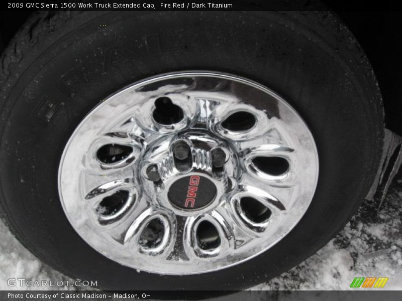 Fire Red / Dark Titanium 2009 GMC Sierra 1500 Work Truck Extended Cab