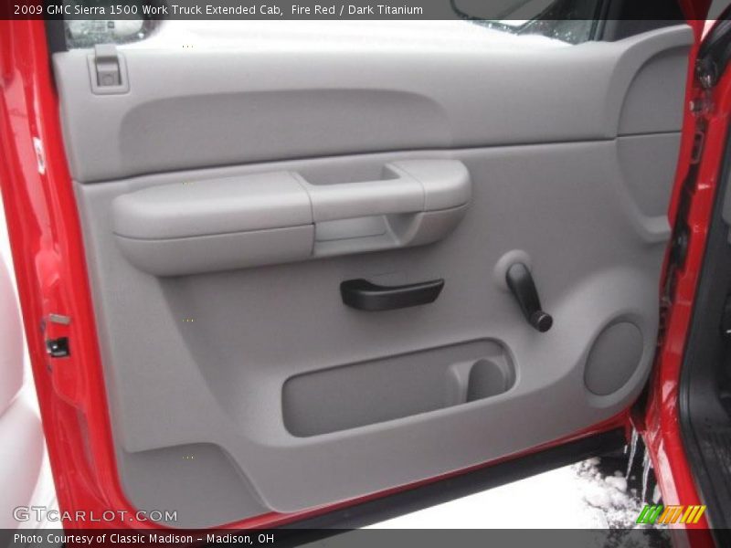 Fire Red / Dark Titanium 2009 GMC Sierra 1500 Work Truck Extended Cab
