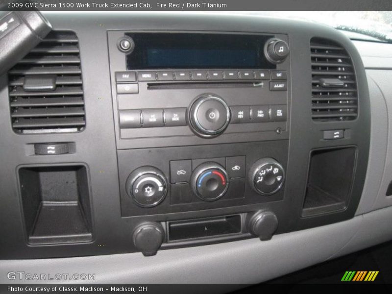 Controls of 2009 Sierra 1500 Work Truck Extended Cab