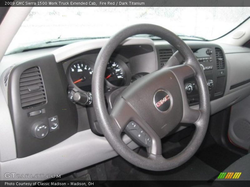 Fire Red / Dark Titanium 2009 GMC Sierra 1500 Work Truck Extended Cab