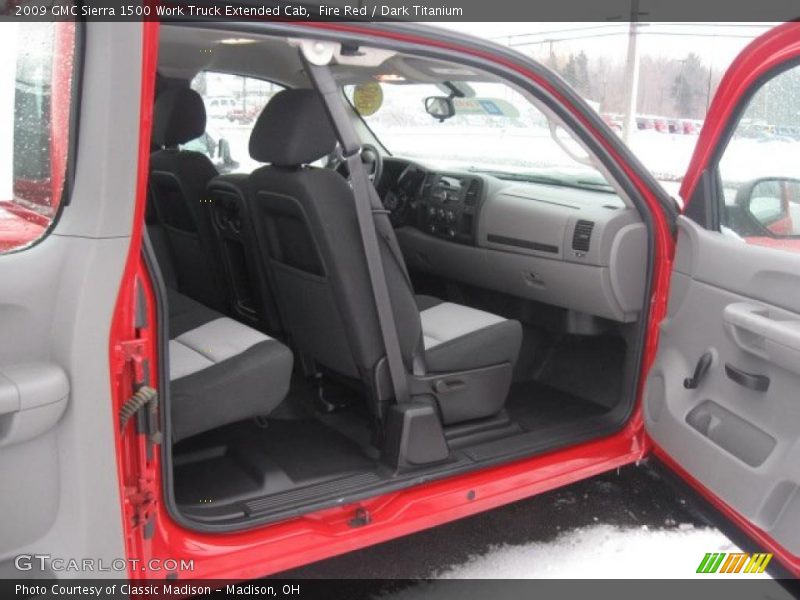 Fire Red / Dark Titanium 2009 GMC Sierra 1500 Work Truck Extended Cab