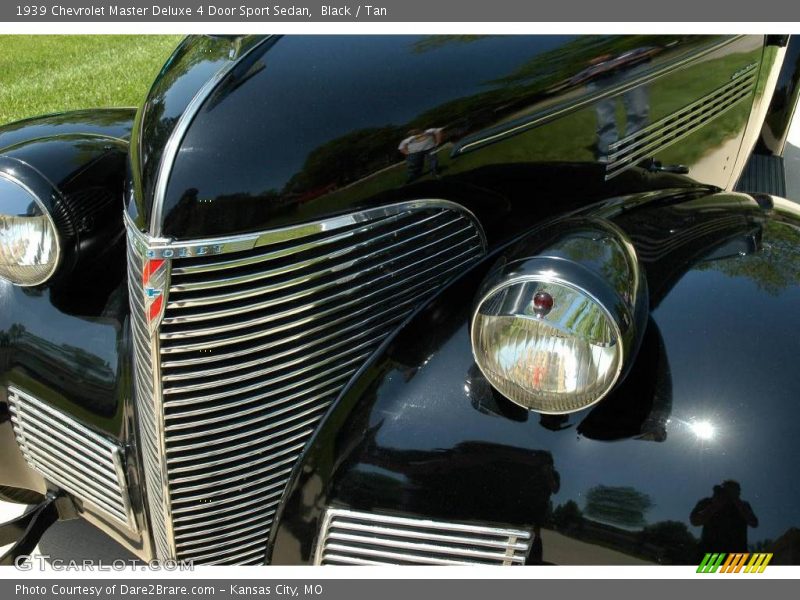 Black / Tan 1939 Chevrolet Master Deluxe 4 Door Sport Sedan