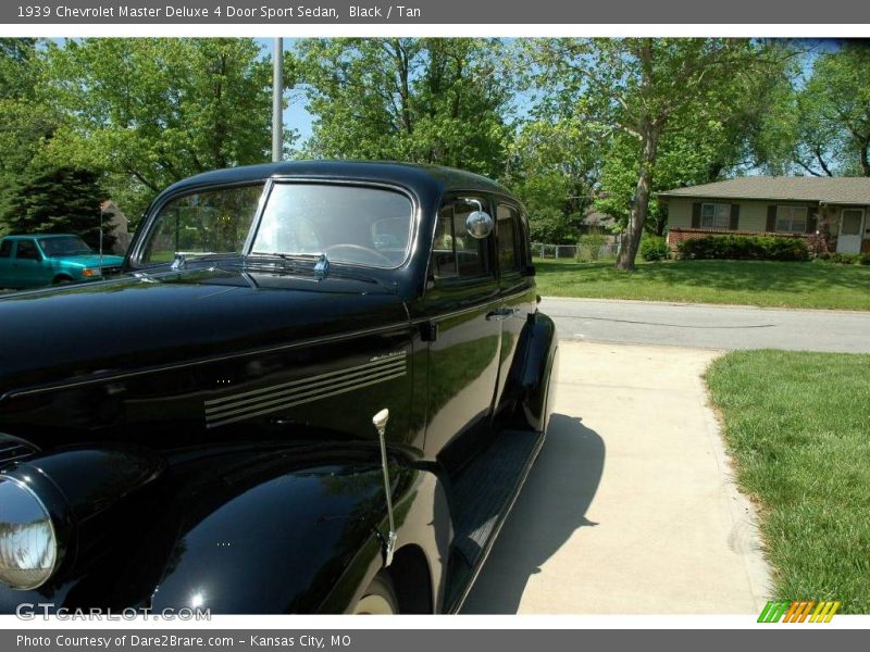 Black / Tan 1939 Chevrolet Master Deluxe 4 Door Sport Sedan