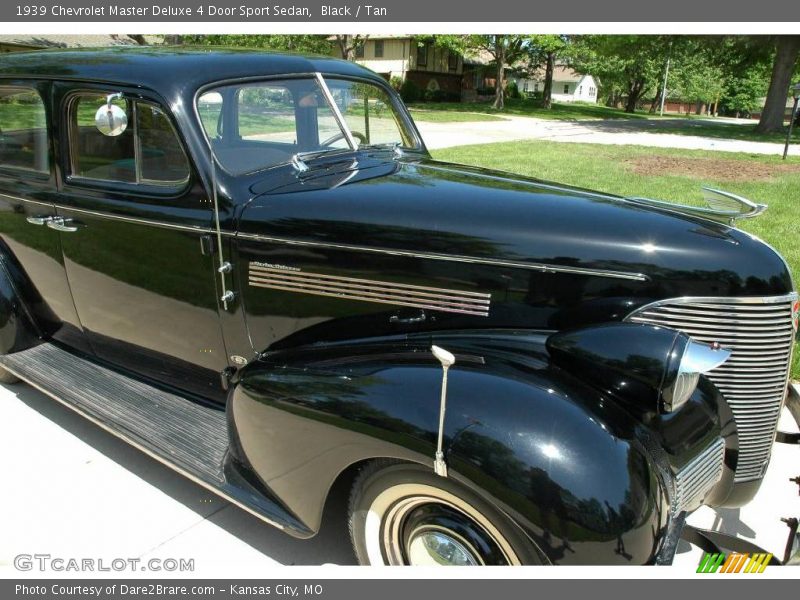 Black / Tan 1939 Chevrolet Master Deluxe 4 Door Sport Sedan
