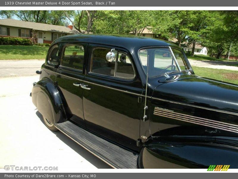 Black / Tan 1939 Chevrolet Master Deluxe 4 Door Sport Sedan