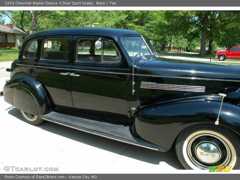 Black / Tan 1939 Chevrolet Master Deluxe 4 Door Sport Sedan