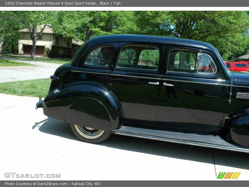 Black / Tan 1939 Chevrolet Master Deluxe 4 Door Sport Sedan