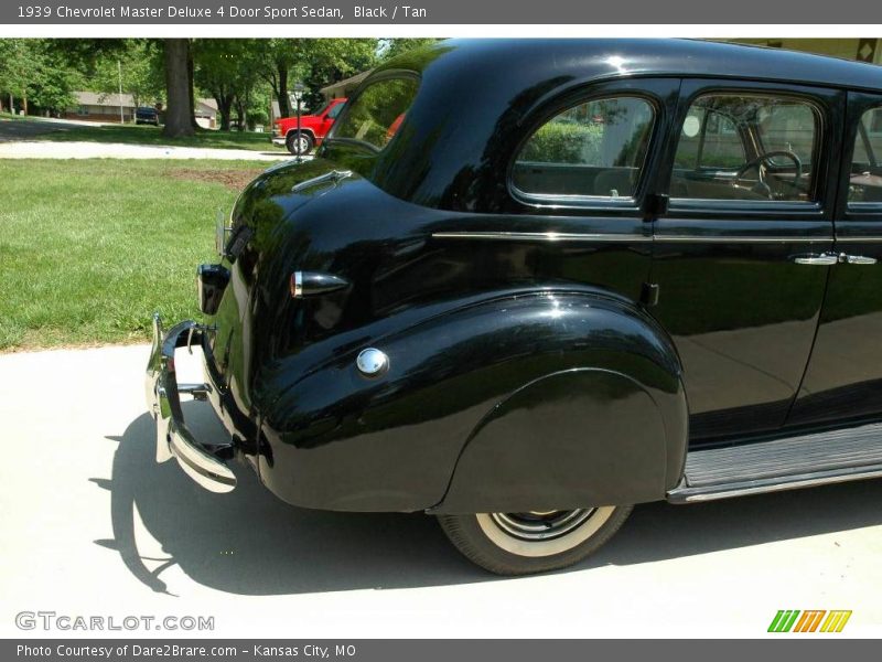 Black / Tan 1939 Chevrolet Master Deluxe 4 Door Sport Sedan