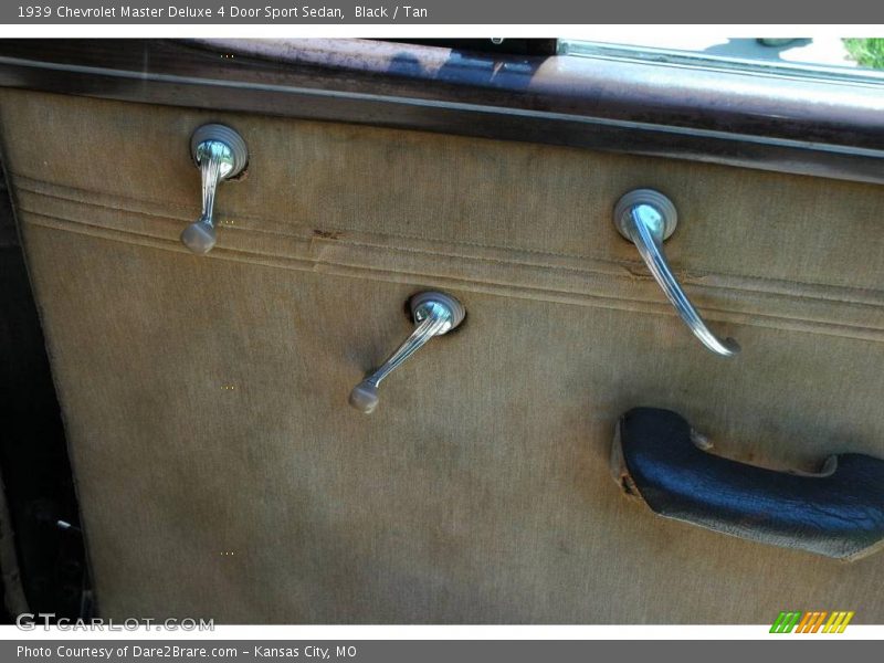 Black / Tan 1939 Chevrolet Master Deluxe 4 Door Sport Sedan