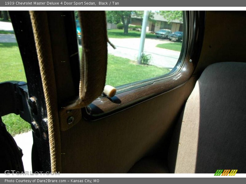 Black / Tan 1939 Chevrolet Master Deluxe 4 Door Sport Sedan