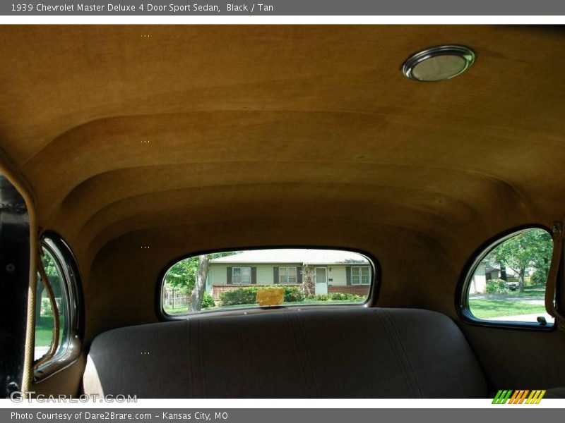 Black / Tan 1939 Chevrolet Master Deluxe 4 Door Sport Sedan