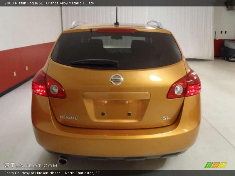 Orange Alloy Metallic / Black 2008 Nissan Rogue SL