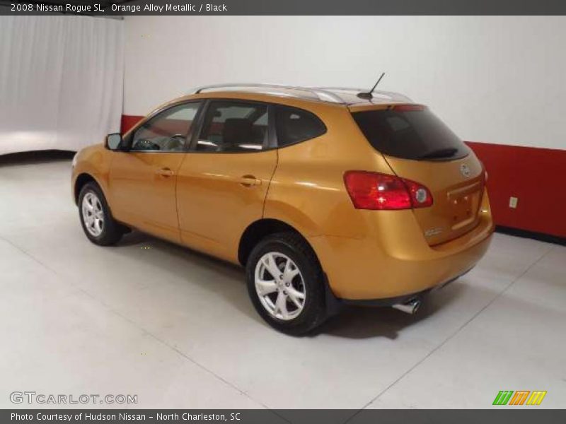 Orange Alloy Metallic / Black 2008 Nissan Rogue SL