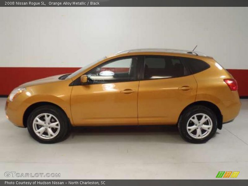 Orange Alloy Metallic / Black 2008 Nissan Rogue SL