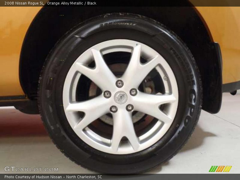 Orange Alloy Metallic / Black 2008 Nissan Rogue SL