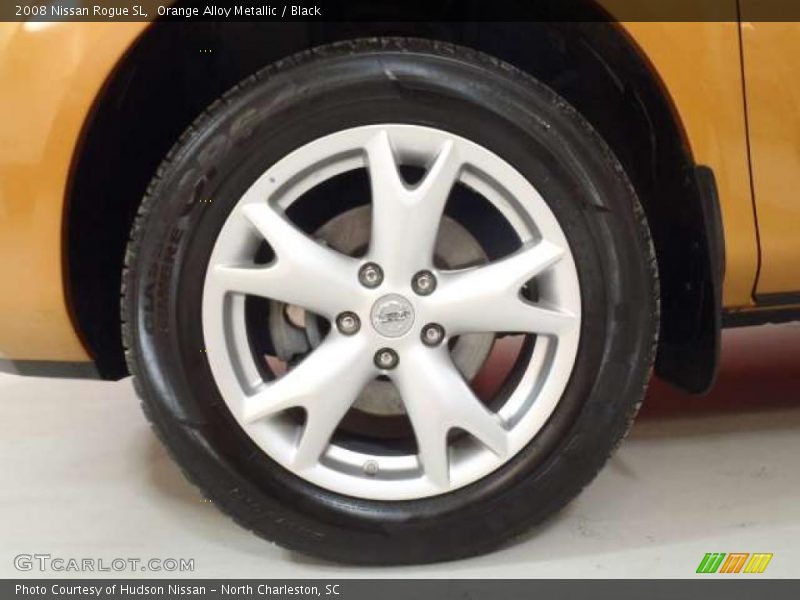 Orange Alloy Metallic / Black 2008 Nissan Rogue SL