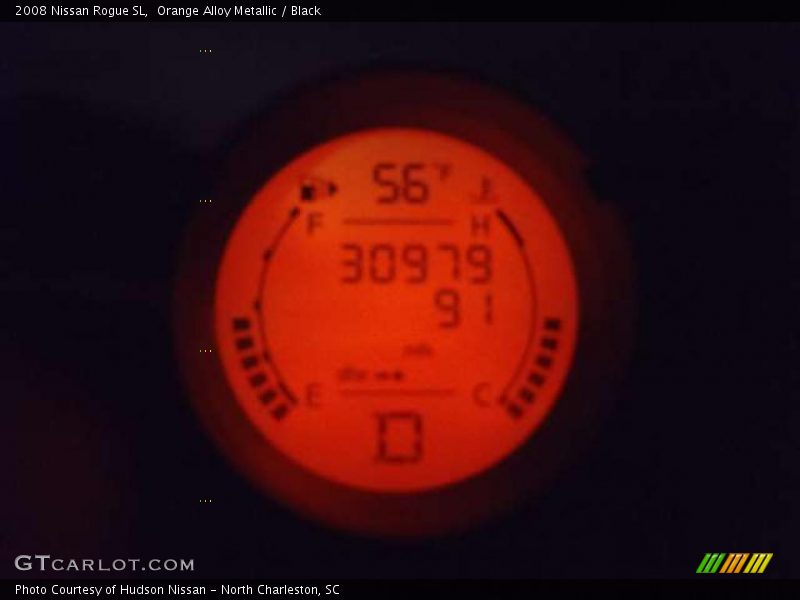Orange Alloy Metallic / Black 2008 Nissan Rogue SL