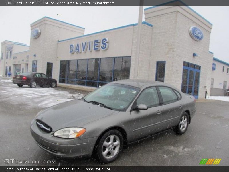 Spruce Green Metallic / Medium Parchment 2002 Ford Taurus SE