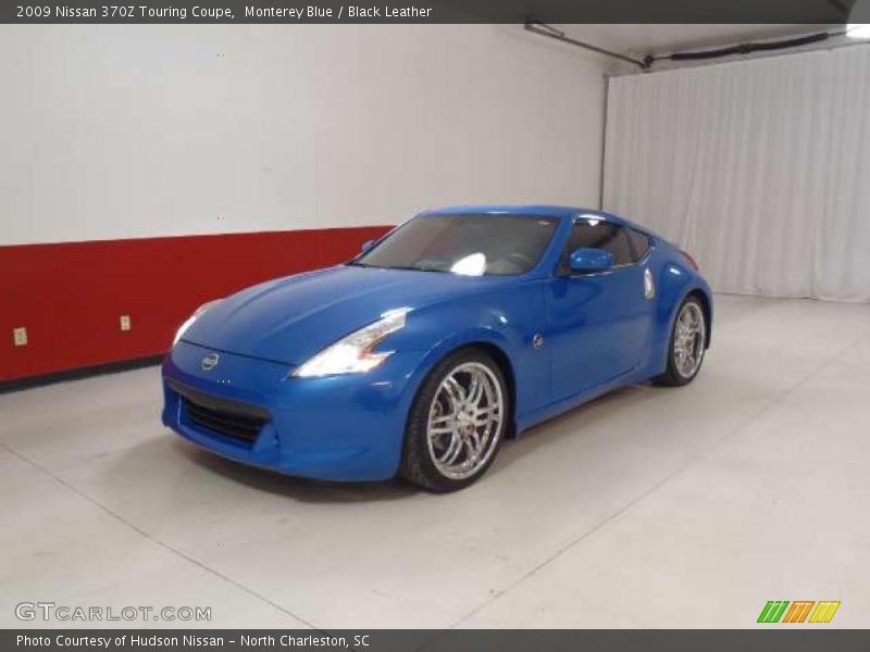 Monterey Blue / Black Leather 2009 Nissan 370Z Touring Coupe