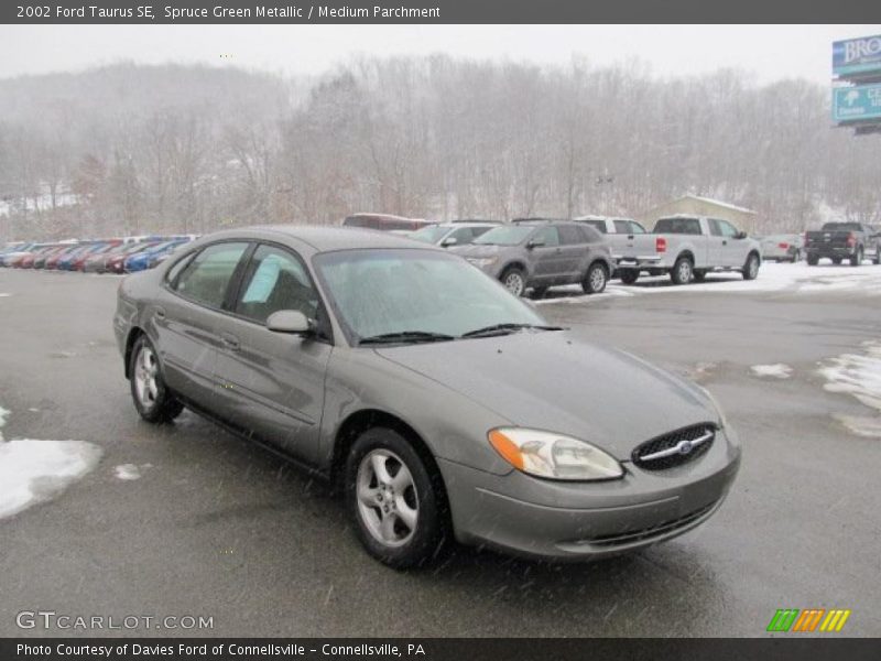 Spruce Green Metallic / Medium Parchment 2002 Ford Taurus SE