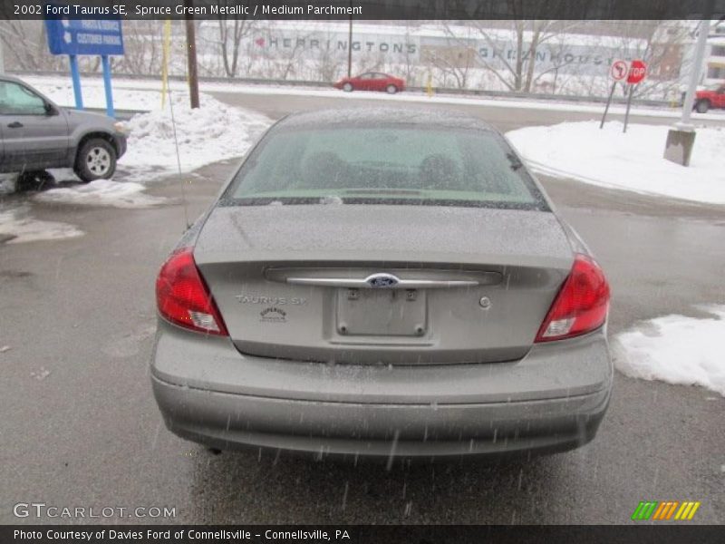 Spruce Green Metallic / Medium Parchment 2002 Ford Taurus SE