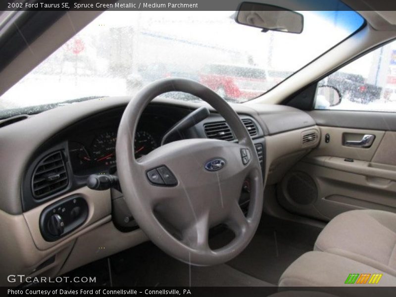 Spruce Green Metallic / Medium Parchment 2002 Ford Taurus SE