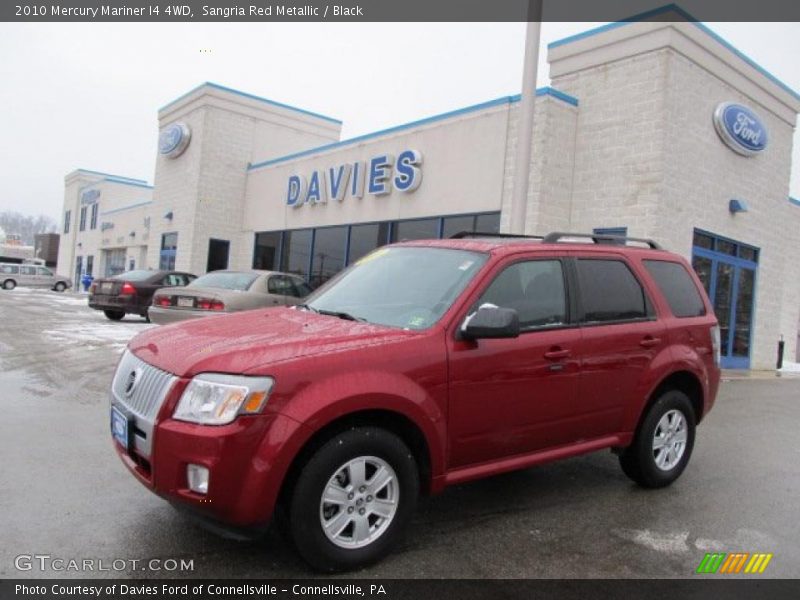 Sangria Red Metallic / Black 2010 Mercury Mariner I4 4WD