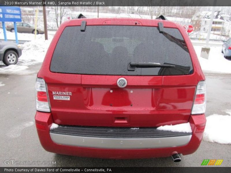 Sangria Red Metallic / Black 2010 Mercury Mariner I4 4WD