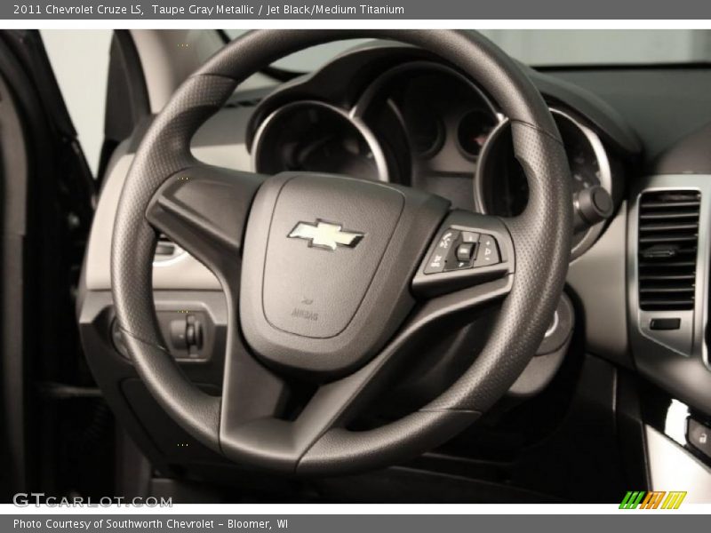 Taupe Gray Metallic / Jet Black/Medium Titanium 2011 Chevrolet Cruze LS