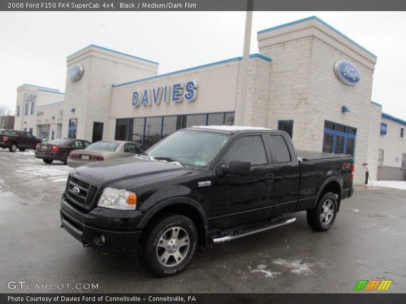 Black / Medium/Dark Flint 2008 Ford F150 FX4 SuperCab 4x4