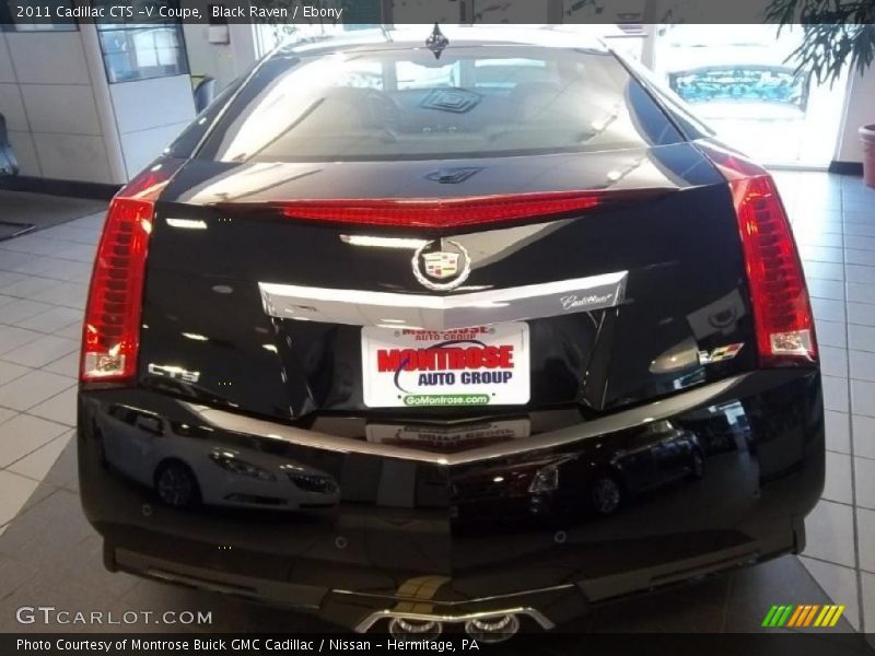 Black Raven / Ebony 2011 Cadillac CTS -V Coupe