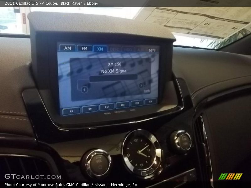 Navigation of 2011 CTS -V Coupe