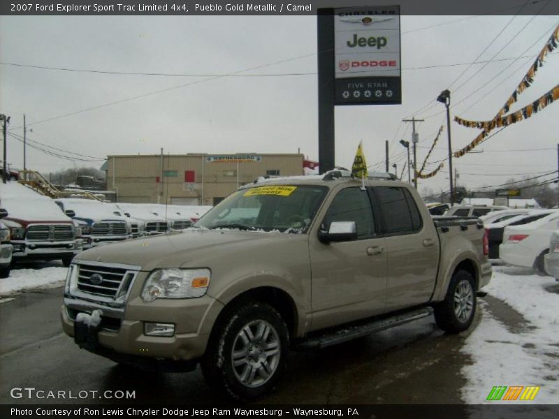 Pueblo Gold Metallic / Camel 2007 Ford Explorer Sport Trac Limited 4x4