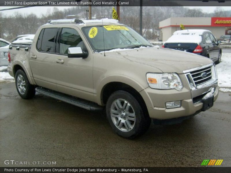 Pueblo Gold Metallic / Camel 2007 Ford Explorer Sport Trac Limited 4x4