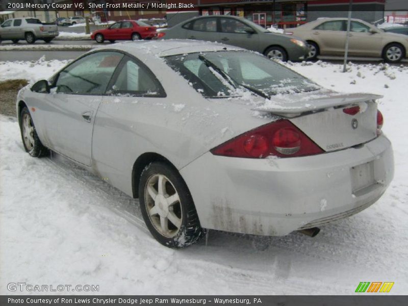 Silver Frost Metallic / Midnight Black 2001 Mercury Cougar V6