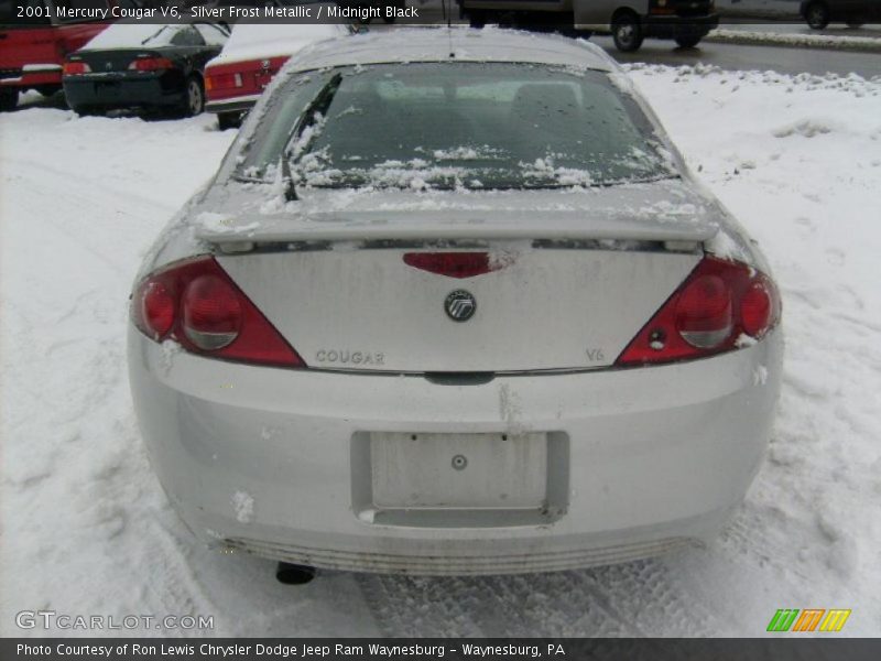 Silver Frost Metallic / Midnight Black 2001 Mercury Cougar V6
