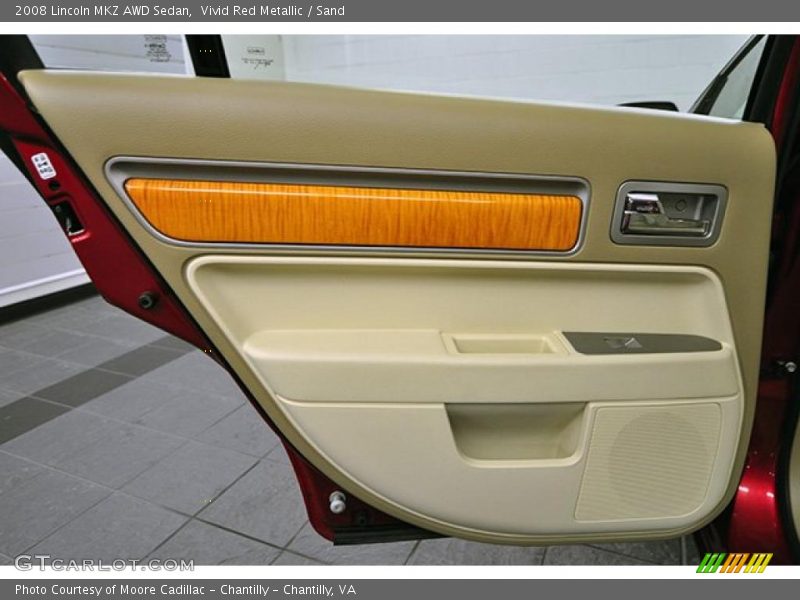 Vivid Red Metallic / Sand 2008 Lincoln MKZ AWD Sedan