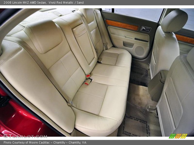 Vivid Red Metallic / Sand 2008 Lincoln MKZ AWD Sedan