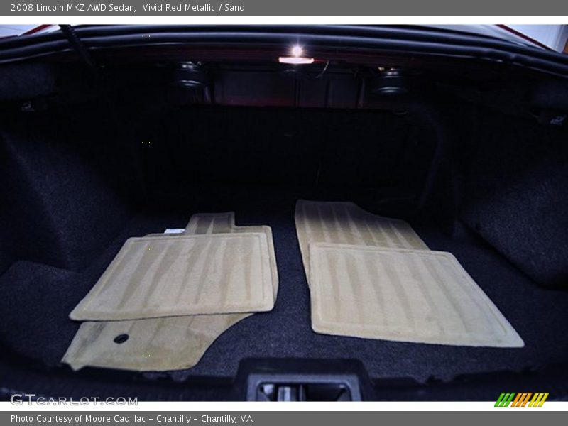 Vivid Red Metallic / Sand 2008 Lincoln MKZ AWD Sedan