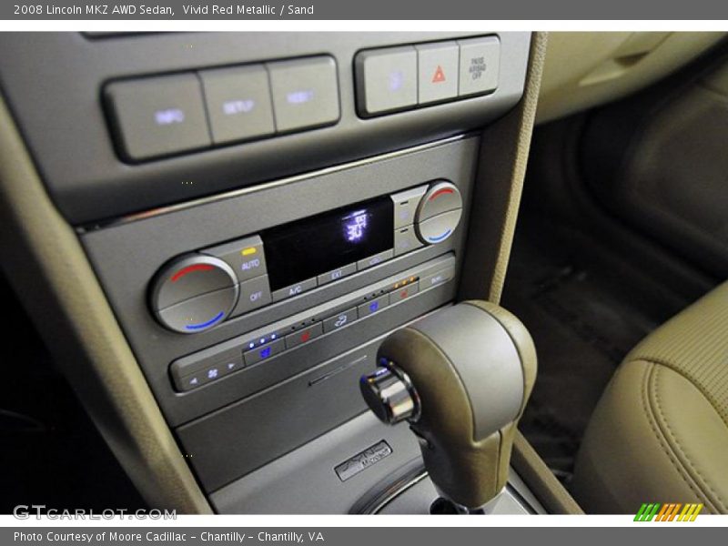 Vivid Red Metallic / Sand 2008 Lincoln MKZ AWD Sedan