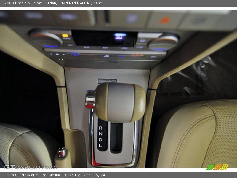 Vivid Red Metallic / Sand 2008 Lincoln MKZ AWD Sedan