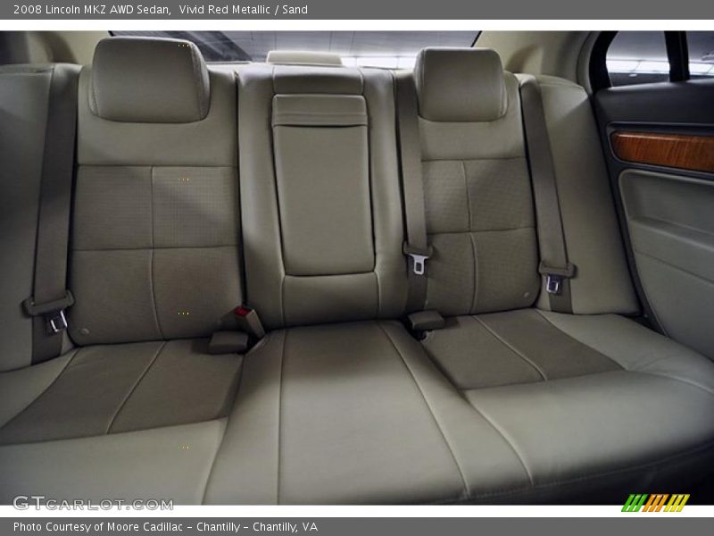 Vivid Red Metallic / Sand 2008 Lincoln MKZ AWD Sedan