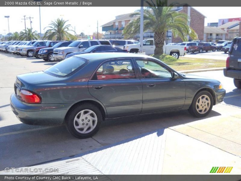 Sage Green Metallic / Beige 2000 Mazda 626 ES