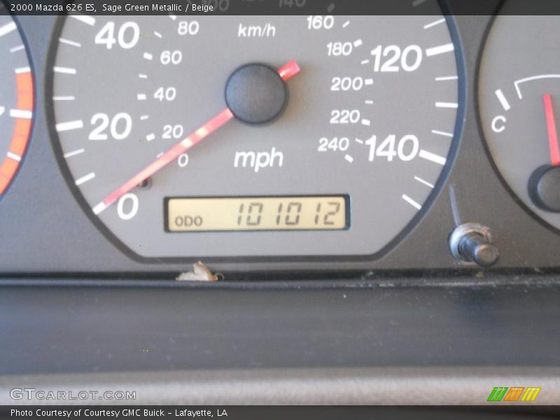 Sage Green Metallic / Beige 2000 Mazda 626 ES